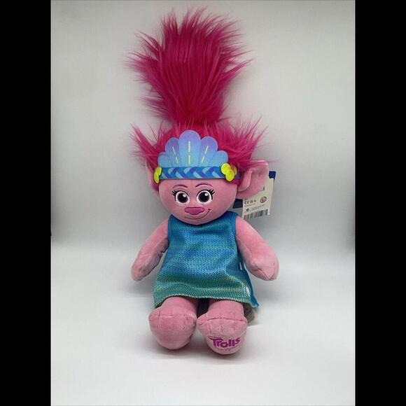 Build a Bear VIVA Rare Trolls Band Together Plush BAB 22" DreamWorks Pink New - Picture 1 of 7